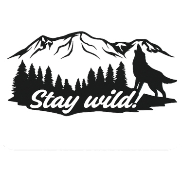 Sticker camping car stay wild! - TenStickers