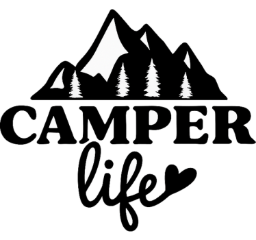 Sticker camping car camper life - TenStickers