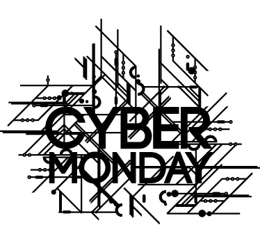 Sticker vitrine cyber Monday - TenStickers