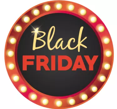 Sticker black friday rond - TenStickers