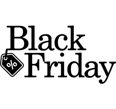 Sticker black Friday promo - TenStickers