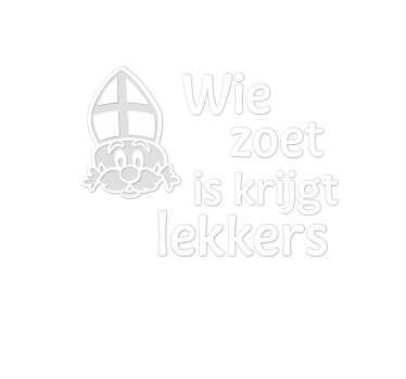 Sticker Sinterklaas raamsticker comme zoet est krijgt lekkers - TenStickers