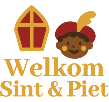 Sticker vitrine welkom sint & piet raamsticker - TenStickers