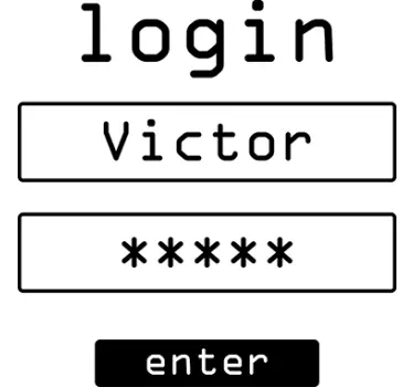 Sticker de Porte S'identifier - TenStickers