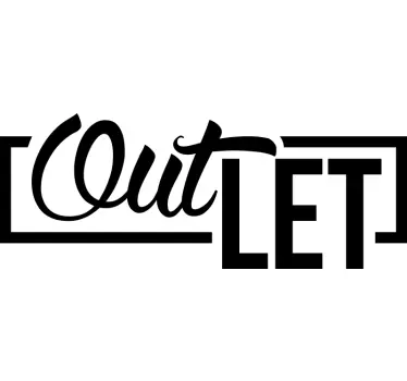 Sticker vitrine soldes outlet - TenStickers