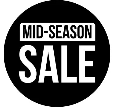 Sticker soldes offre promotionnelle mi-saison - TenStickers
