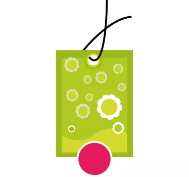 Sticker étiquette promo florale - TenStickers