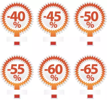 Sticker pastilles promo - TenStickers