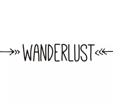 Sticker Maison Wanderlust Simple - TenStickers