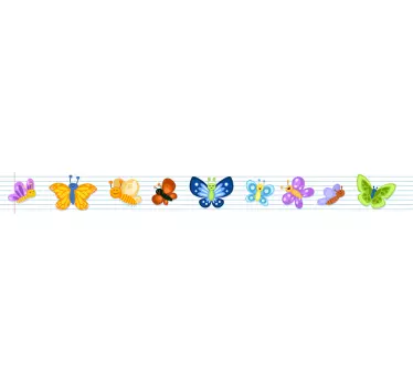 Sticker Chambre Enfant Papillons - TenStickers