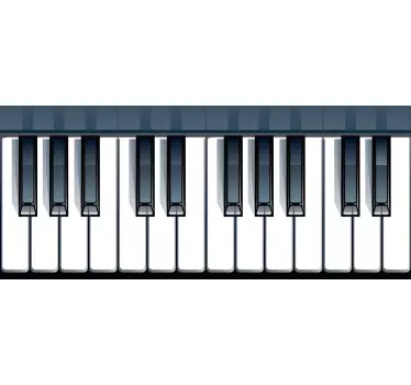 Sticker musique marches escalier touches de piano - TenStickers