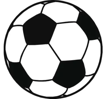 Sticker foot ballon mur - TenStickers