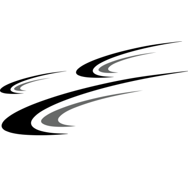 Sticker camping car swoosh moderne - TenStickers