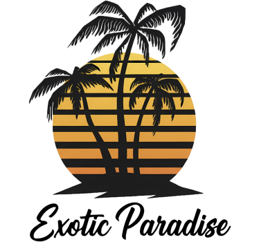 Sticker camping car coucher de soleil exotique - TenStickers