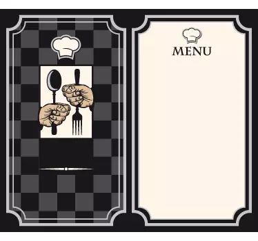 Sticker restaurant tableau carte menu - TenStickers