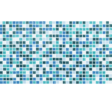 Sticker Pour Meuble Mosaïques Bleues - TenStickers