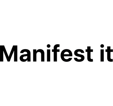 Sticker miroir citation moderne "manifestez-le" - TenStickers