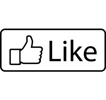 Sticker Mural Facebook Like - TenStickers