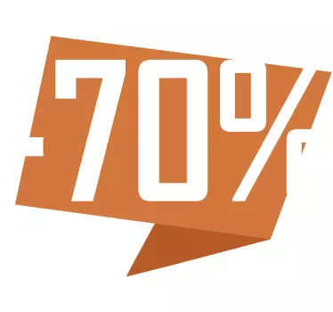 Sticker Entreprise soldes pourcentages - TenStickers