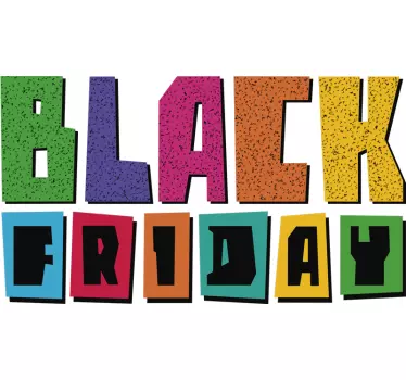 Sticker soldes ÉvÉnement de soldes black friday - TenStickers