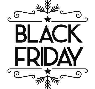 Sticker soldes offre promotionnelle du black friday - TenStickers