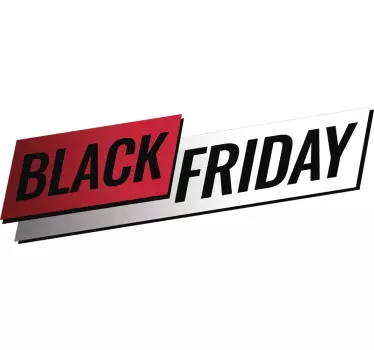 Sticker soldes extravagance de réductions black friday - TenStickers