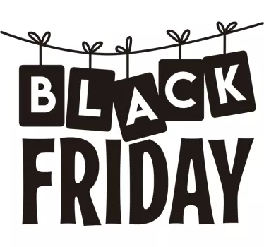 Sticker soldes promotion black friday - TenStickers