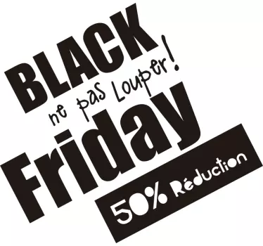 Sticker Black Friday offres - TenStickers