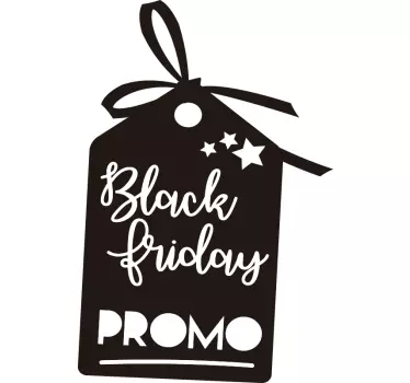 Sticker Black Friday promo - TenStickers