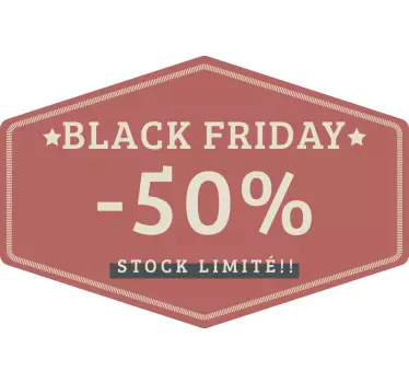 Sticker Back Friday stock limité - TenStickers
