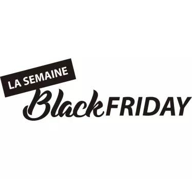 Sticker Black Friday semaine - TenStickers