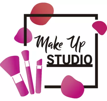 Sticker vitrine studio maquillage - TenStickers