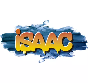Sticker graffiti nom aquarelle urbain - TenStickers