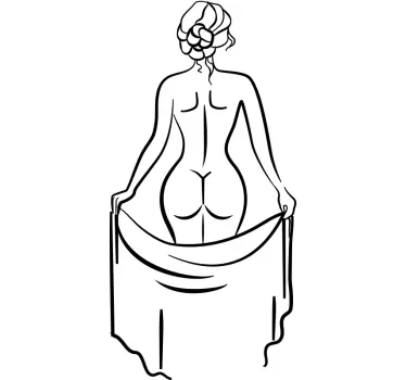 Sticker mode silhouette de femme Élégante - TenStickers