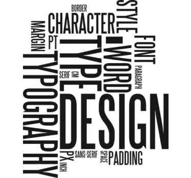 Sticker texte concepts graphisme - TenStickers