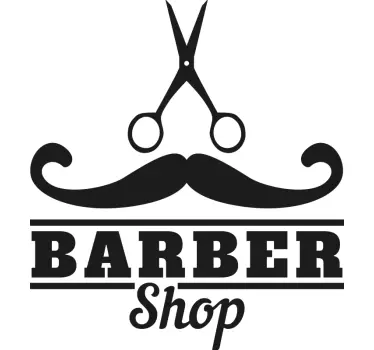 Sticker mode enseigne de barber shop - TenStickers