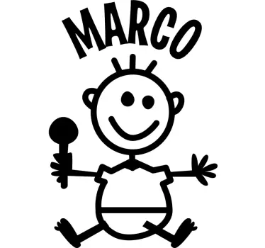 Autocollant bébé à bord enfant personnalisé - TenStickers