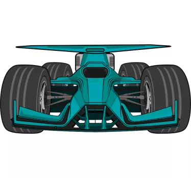 Sticker mural Voiture de course - TenStickers