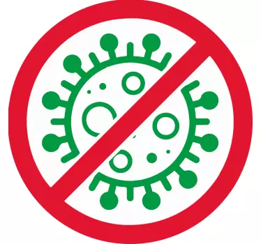 Sticker mode graphique de prévention des virus - TenStickers