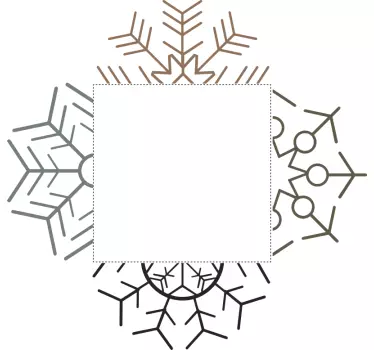Sticker pour Interrupteur Flocon de neige - TenStickers