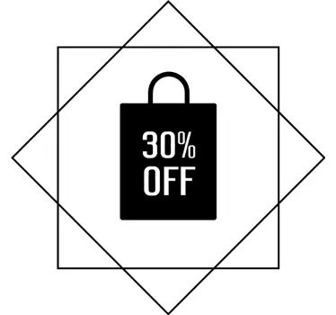 Sticker vitrine signalétique de promotion - TenStickers