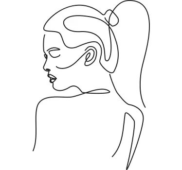 Sticker Personne Style art élégant de femmes pour les magasins - TenStickers