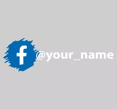Sticker vitrine personnalisé Facebook logo - TenStickers