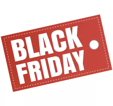 Sticker soldes étiquette de vente noire - TenStickers