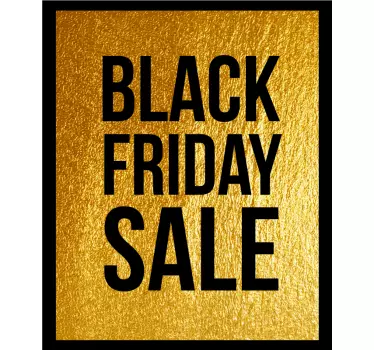 Sticker Black Friday peinture dorée - TenStickers