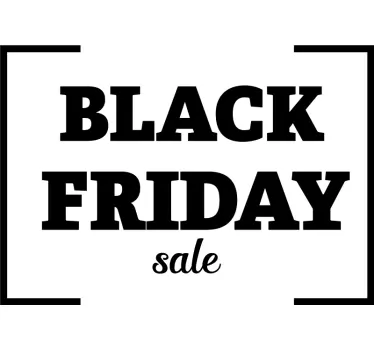 Sticker Black Friday avec cadre - TenStickers