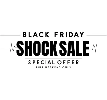 Sticker soldes annonce de vente choc - TenStickers