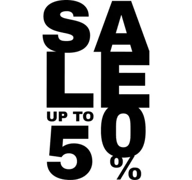 Sticker Black Friday ventes jusqu'à 50% - TenStickers
