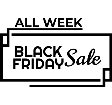 Sticker soldes vente toute la semaine - TenStickers