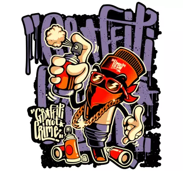 Kit pour Sticker Art de rue graffiti - TenStickers